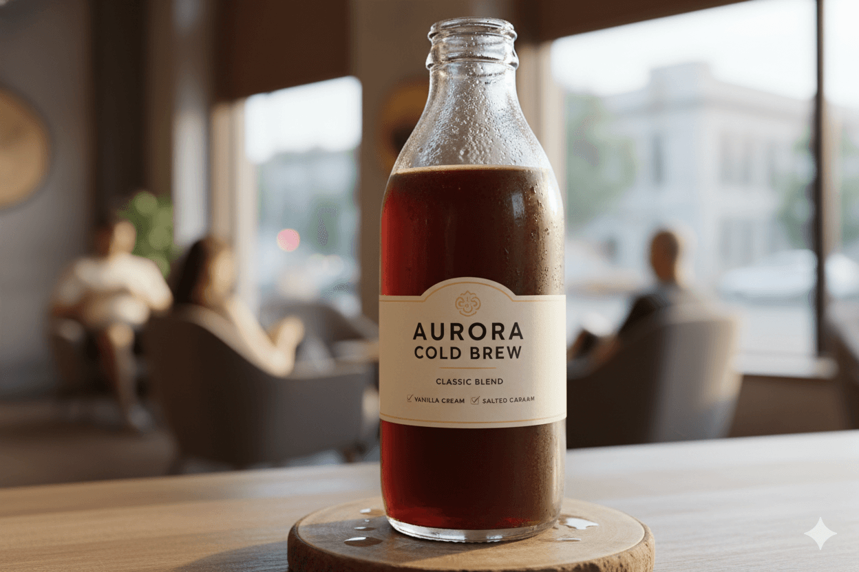 Zdjęcie metody parzenia Cold Brew butelkowane
