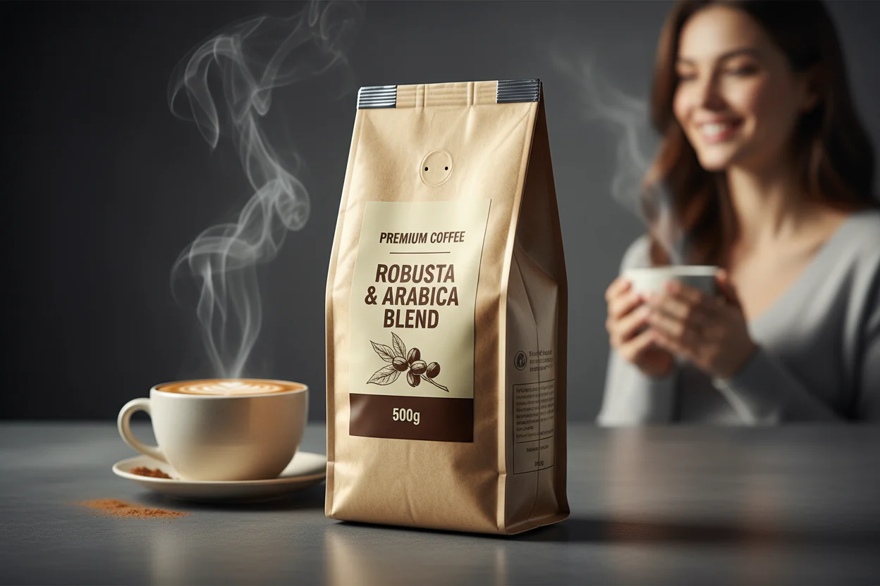 Barista nalewa mleko do filiżanki latte art